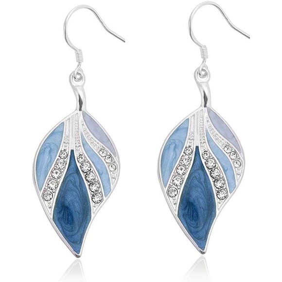 925 Sterling Silver Drop Handmade Bohemian Teardrop Dangle Earrings For Women - Picture 1 of 5